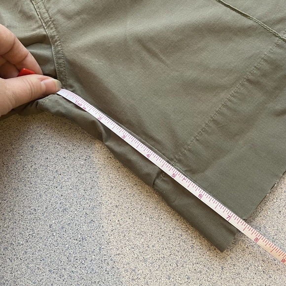 Horny Toad Womens Size 10 Roll Tab Shorts Olive Green Casual Pockets Hiking - Picture 8 of 9